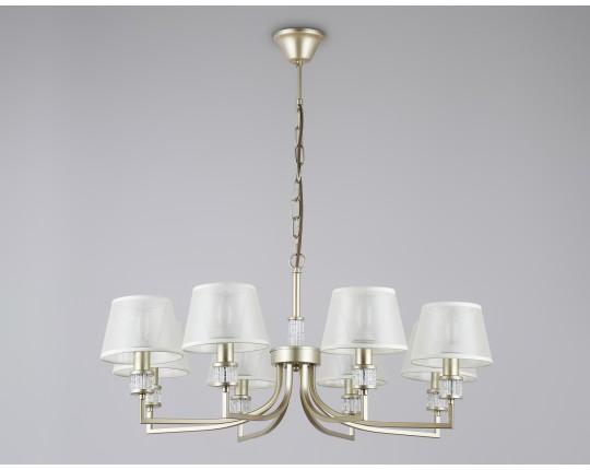  Подвесная люстра с абажурами LH71217/8 CGD золото E14/8 max 40W D790*750