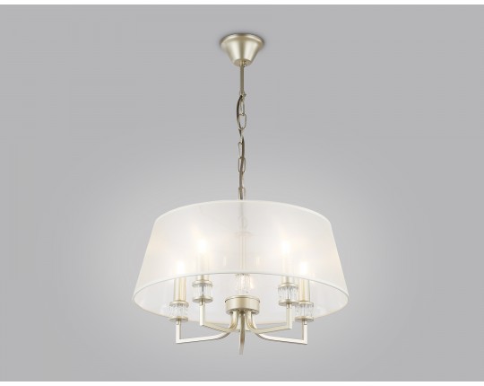  Подвесная люстра с абажуром LH71211/5 CGD золото E14/5 max 40W D500*700