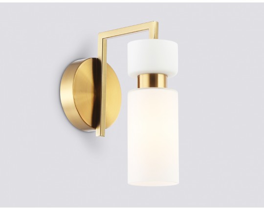  Настенный светильник LH56130 BS/FR латунь/белый матовый E14 max 40W 150*100*210