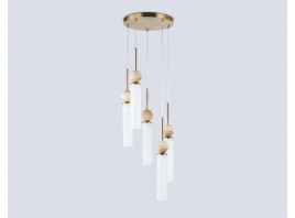  Подвесной светильник LH53259/5 BS/FR латунь/белый матовый E14*5 max 40W D330*1200