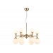  Подвесная люстра LH51050/12 GD/FR золото/белый матовый G9*12 max 28W D550*450