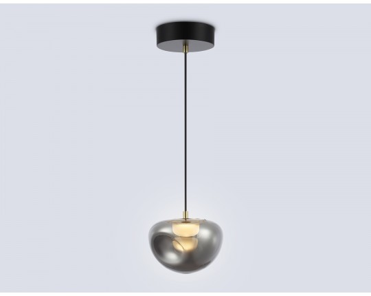  Подвесной светодиодный светильник LH12001 BK/GD/SM черный/золото/дымчатый 6W 3000K D180*145