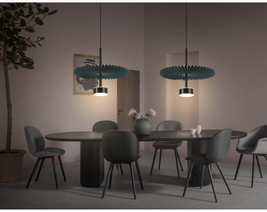  Подвесной светодиодный светильник LH72605 BK/DB черный/синий 6W 3000K D300*260-1770