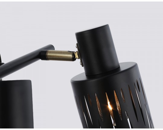  Настенно-потолочный спот в стиле лофт TR8668/2 BK/SB чёрный/бронза E14/2 max 60W 360*100*190