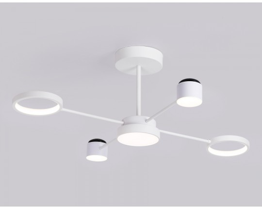  Потолочный светодиодный светильник с пультом FL51631/4+1 WH белый 3000K-6400K 48W 910*745*300 (ПДУ ИК)