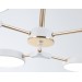  Люстра светодиодная на штанге FL516333/6 WH/FGD белый/золото 108W 3000-6000K D780*210 (без ПДУ)