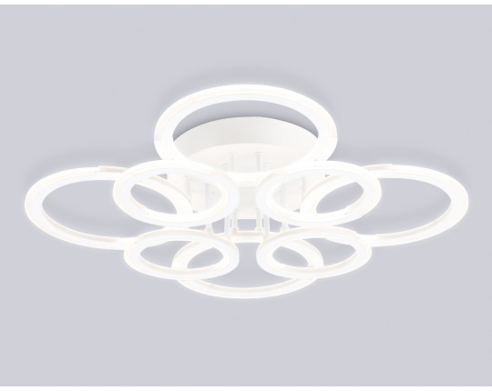  Светильник светодиодный потолочный FA8945/4+4 WH белый 106W 3000-6000K D670*120 (ПДУ ИК)