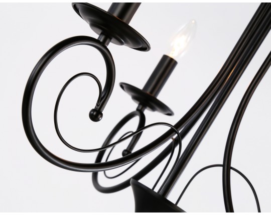  Подвесная люстра TR9606/3 BK черный E14/3 max 40W D560*650