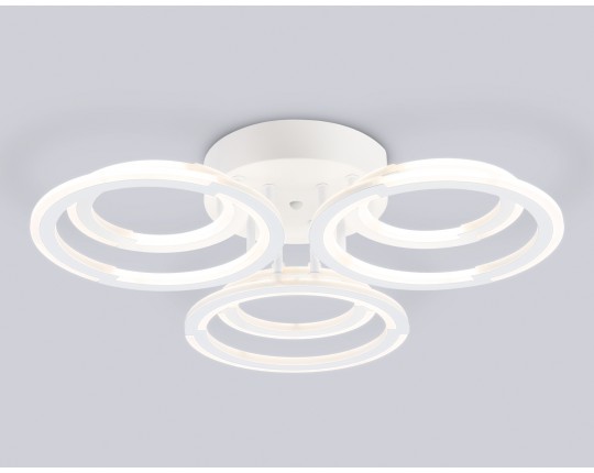  Светильник светодиодный потолочный FA8943/3+3 WH белый 79W 3000-6000K D580*120 (ПДУ ИК)