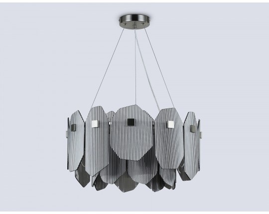  Подвесной светильник LH31201/6 SN/SM сатин никель/дымчатый E14*6 max 40W D510*270