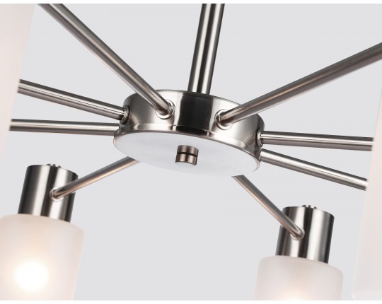  Подвесной светильник TR9575/8 SN сатин E14*8 max 40W 720*720*385