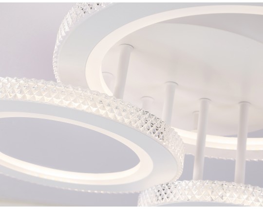  Потолочный светодиодный светильник с пультом FA8867/3 WH белый 3000K-6400K 38W 470*380*170 (ПДУ ИК)