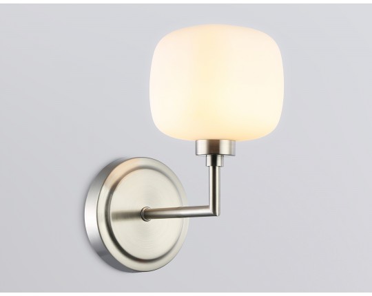  Настенный светильник LH53007 SN/FR сатин никель/белый матовый G9 max 40W 195*120*230