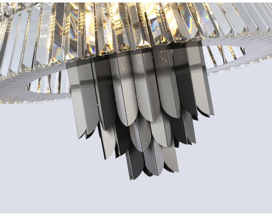  Подвесная люстра с хрусталем LH41020/12 BK/CL черный/прозрачный E14*12 max 40W D560*660