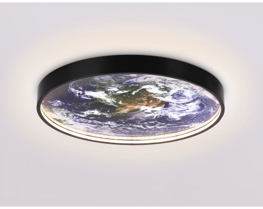  Настенно-потолочный светодиодный светильник FW11131 BK черный 15W LED 3000-6400K D240*38