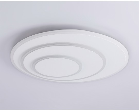  Настенно-потолочный светодиодный светильник с пультом FA7707 WH белый 3000K-6400K 62W D470*55 (ПДУ РАДИО 2.4G)