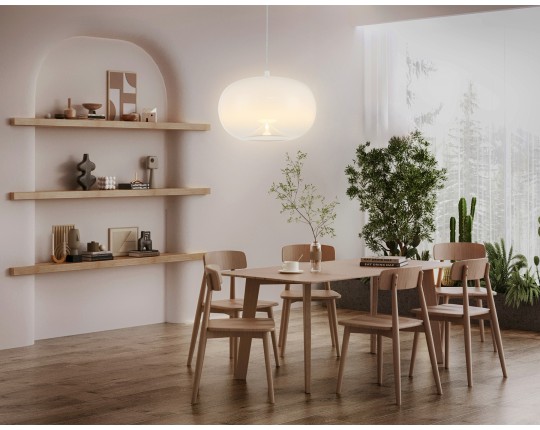  Подвесной светодиодный светильник LH11081 WH/FR белый/белый матовый 4W 3000K D180*130