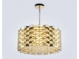  Подвесная люстра с хрусталем LH41009/18 BS/CL латунь/прозрачный E14*18 max 40W D700*320