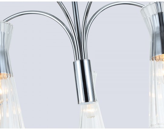  Люстра на штанге LH55651/5 СH/CL хром/прозрачный E14*5 max 40W D600*440