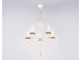  Подвесная люстра с хрусталем TR4916/5 WH/GD белый/золото E14/5 max 40W D550*860