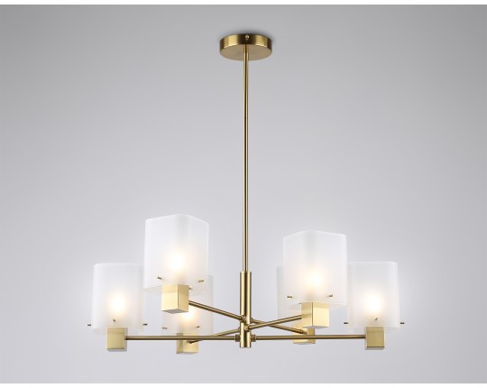  Подвесная люстра LH57031/6 BS/SM латунь/дымчатый E14/6 max 40W D690*690