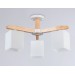  Подвесная люстра TR83115/3 WH/LW белый/светлое дерево E27/3 max 40W D580*320