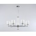  Подвесная люстра LH56003/7 СH/FR хром/белый матовый E14*7 max 40W D790*1260