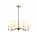  Подвесная люстра LH56053/7 BS/FR латунь/белый матовый E14*7 max 40W D680*950