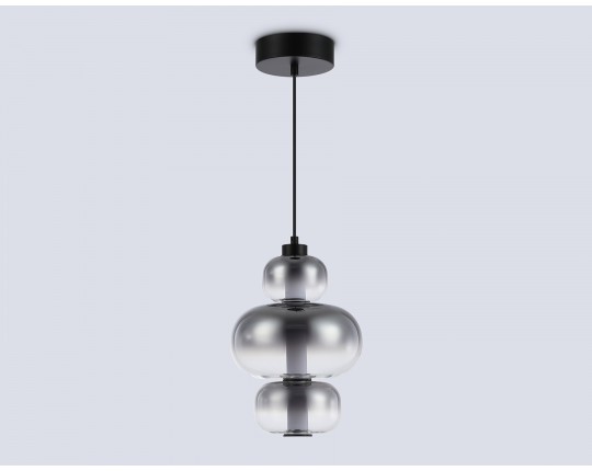  Подвесной светодиодный светильник LH11057 BK/SM черный/дымчатый 18W 3000K D230*350