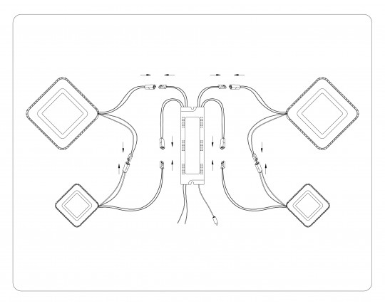  Потолочный светодиодный светильник с пультом FA8878/2+2 WH белый 3000K-6400K 88W 710*520*125 (ПДУ ИК)