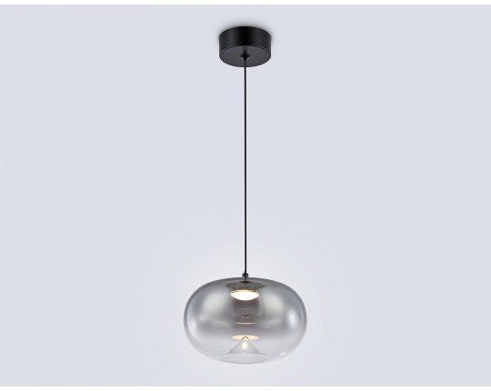  Подвесной светодиодный светильник LH11082 BK/SM черный/дымчатый 4W 3000K D180*130