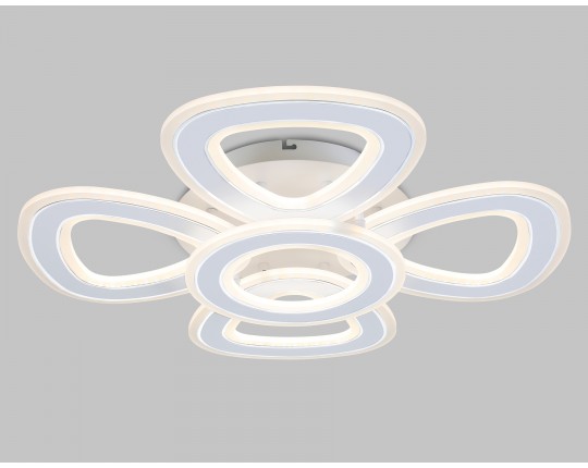  Потолочный светодиодный светильник с пультом FA8925/4+1 WH/CH белый/хром 163W 3000K-6400K 590*590*120 (ПДУ РАДИО 2.4G)