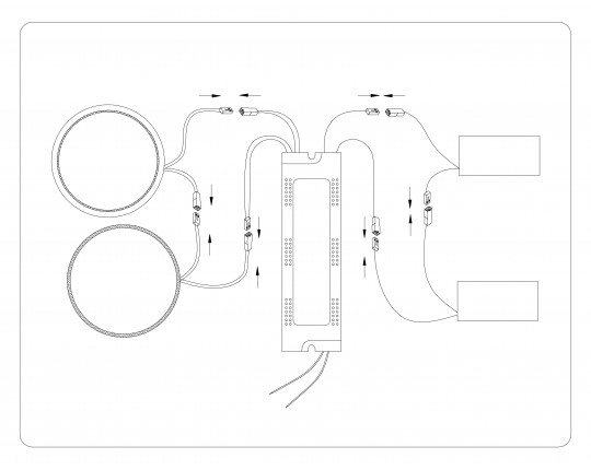  Настенно-потолочный светодиодный светильник с пультом FL51391/1+2 WH белый 3000K-6400K 65W 560*480*120 (ПДУ РАДИО 2.4G)