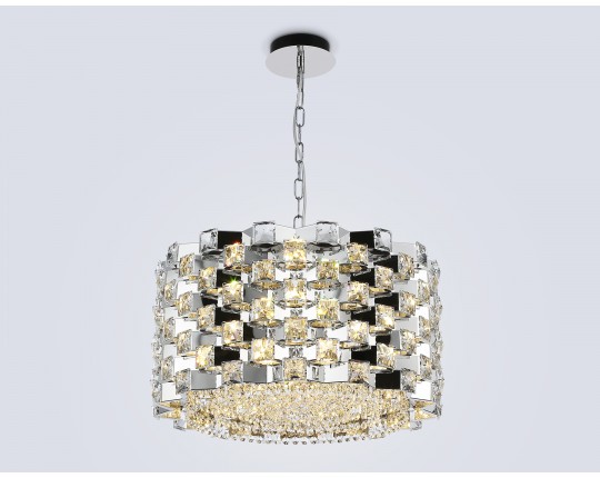 Подвесная люстра с хрусталем LH41001/12 CH/CL хром/прозрачный E14*12 max 40W D540*290