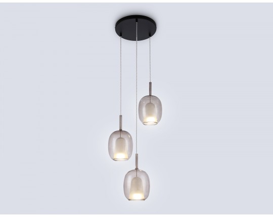  Подвесной светильник LH11156/3 BK/WH/TI черный/белый/янтарь E27*3 max 60W D425*1500