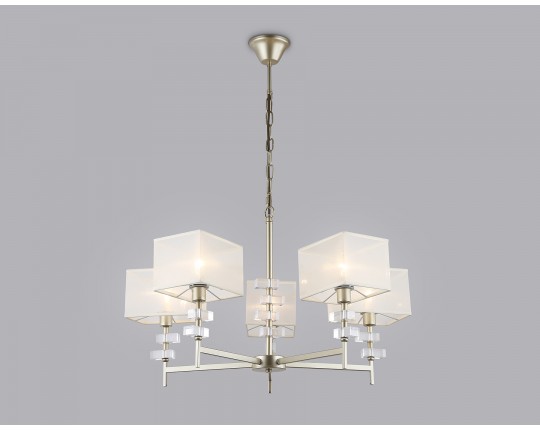  Подвесная люстра с абажурами LH71331/5 CGD золото E14/5 max 40W D700*850