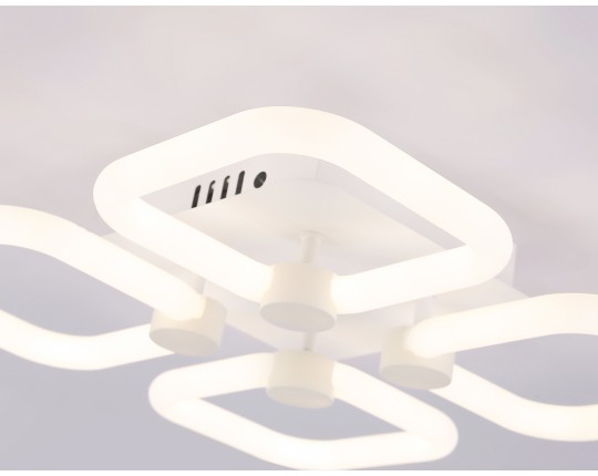  Потолочный светодиодный светильник с пультом FA3819/4 WH белый 3000K-6400K 67W 380*380*90 (ПДУ ИК)