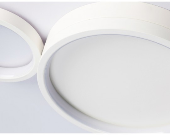  Настенно-потолочный светодиодный светильник с пультом FL4812/3 WH белый 3000K-6400K 45W 620*290*55 (ПДУ ИК)