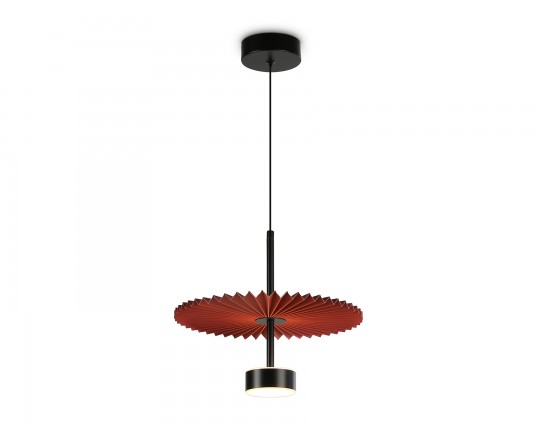  Подвесной светодиодный светильник LH72613 BK/RD черный/красный 6W 3000K D300*260-1770