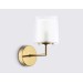  Настенный светильник LH56015 BS/FR латунь/белый матовый E14 max 40W 190*120*220