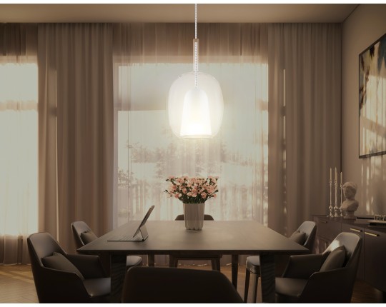  Подвесной светильник LH11121 BK/WH/CL черный/белый/прозрачный E27 max 60W D175*310