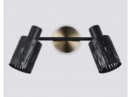  Настенно-потолочный спот в стиле лофт TR8668/2 BK/SB чёрный/бронза E14/2 max 60W 360*100*190