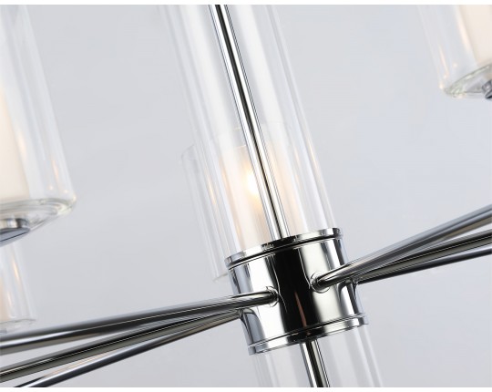  Подвесная люстра LH56003/7 СH/FR хром/белый матовый E14*7 max 40W D790*1260