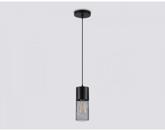  Светильник подвесной TR8500 BK черный E27 max 60W D100*1000