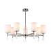  Люстра со стеклянными плафонами на штанге LH56253/7 SN/FR никель/белый матовый E27/7 max 60W D750*590