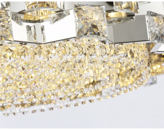  Подвесная люстра с хрусталем LH41001/12 CH/CL хром/прозрачный E14*12 max 40W D540*290