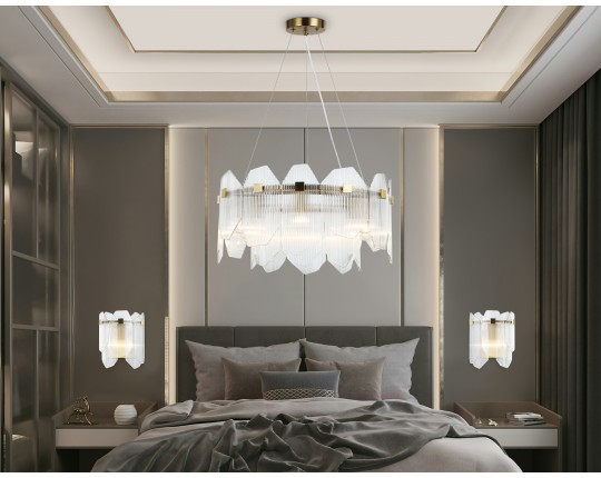  Подвесной светильник LH31251/6 BS/CL латунь/прозрачный E14*6 max 40W D510*270