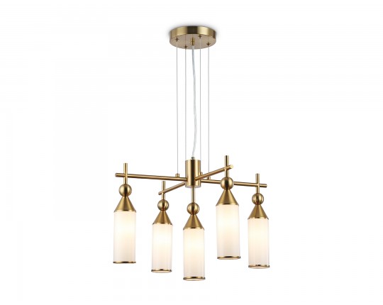  Подвесная люстра LH55276/5 BS/FR латунь/белый матовый E14*5 max 40W D520*1390