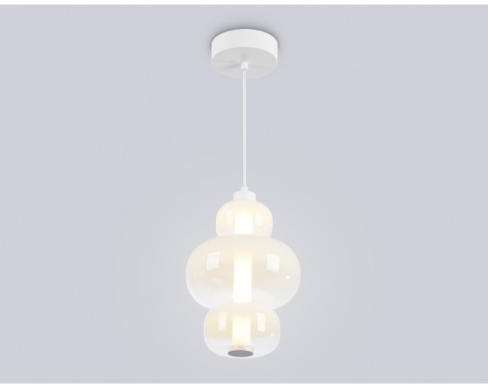  Подвесной светодиодный светильник LH11056 WH/FR белый/белый матовый 18W 3000K D230*350