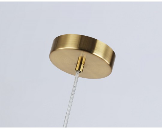  Подвесной светильник LH56091 BS/FR латунь/белый матовый E14 max 60W D120*1500